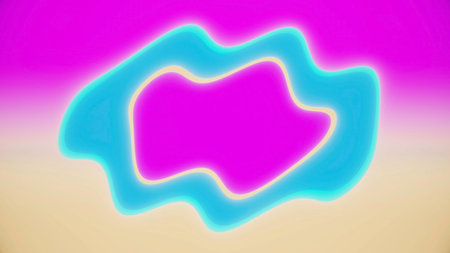 Blue glowing abstract wavy form background