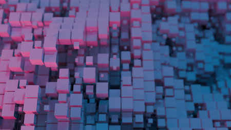 Geometric shapes create a captivating visual experience. Design