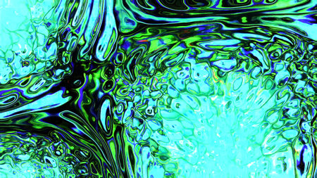 Abstract colorful liquid flowing psychedelic art pattern