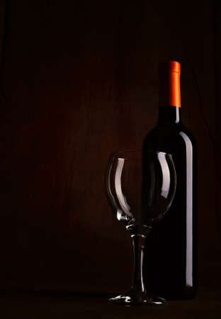 A bottle of wine の写真素材