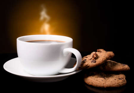 Coffee with a smokeの写真素材