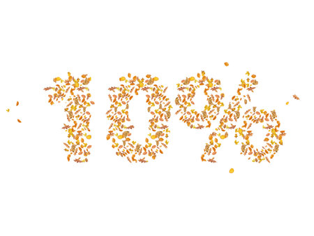 Autumn sale, 10% off discount, retail, online, banner, poster, display, wallpaper, postcard,...