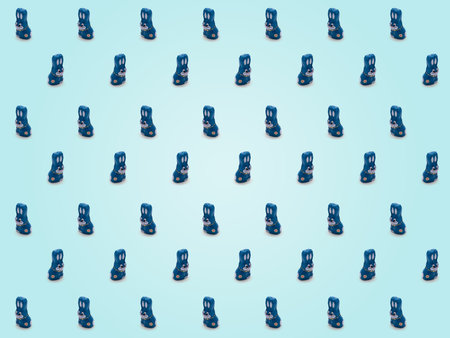 Easter bunny on a gradient background, chocolate Easter bunny, Concept, screen, postcard, wallpaper,...