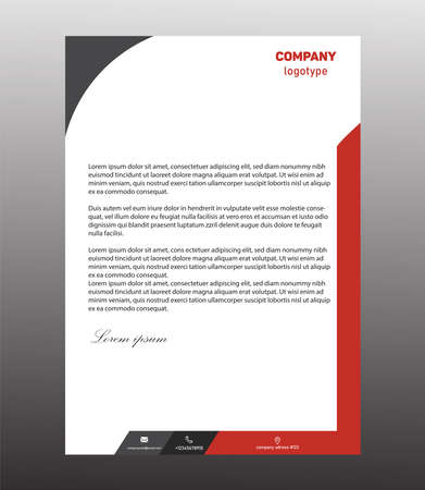 Vector design page template, modern styleのイラスト素材