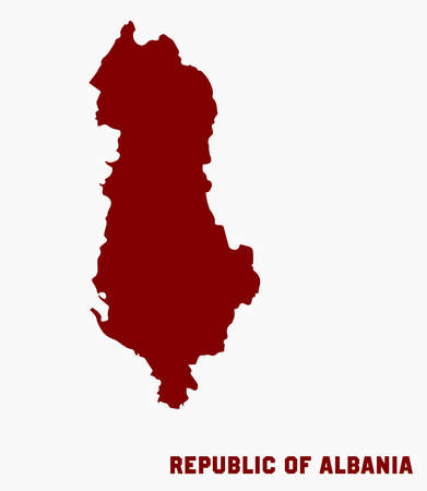 beautiful map of Albania. you can use it for any needsのイラスト素材