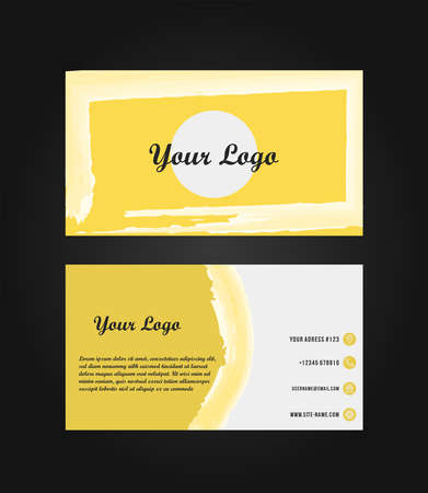 Double-sided creative business card template.のイラスト素材