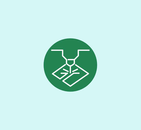 Laser icon. Trendy Laser logo concept on white background from Science collection. Suitable for use on web apps, mobile apps and print media.のイラスト素材