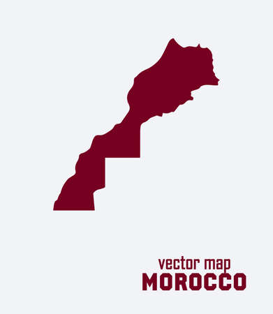 vector map of Morocco. eps10のイラスト素材