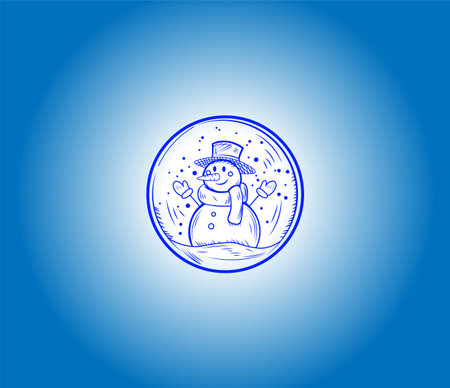 Christmas and New Year template. Perfect for: logo greeting card, banner, posterのイラスト素材