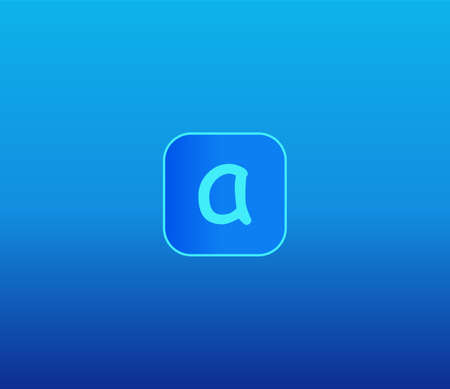 logo with the letter "A". perfect for an icon or symbolのイラスト素材