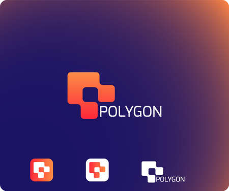 Logo on the technology theme. Fully editable templateのイラスト素材