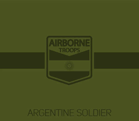 Argentinian army emblem template. eps10のイラスト素材