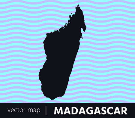 High Detailed Vector Map - Madagascarのイラスト素材