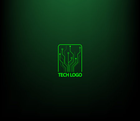 Logo of nanotechnology and robotics.のイラスト素材