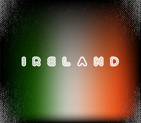 Ireland grunge poster with flag colors for your designのイラスト素材