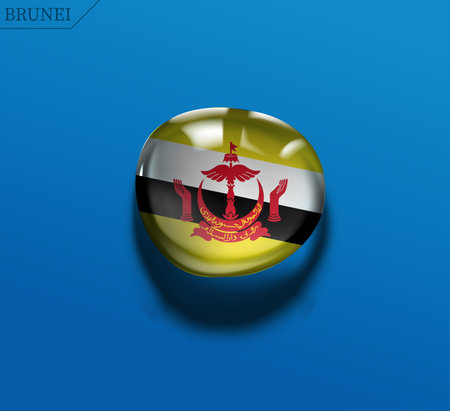 Brunei water drop vector fileのイラスト素材