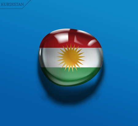 Kurdistan water drop vector fileのイラスト素材