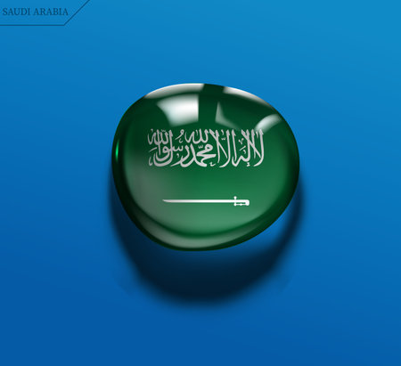 Saudi Arabia water drop vector fileのイラスト素材