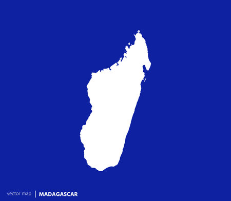 High Detailed Vector Map - Madagascarのイラスト素材
