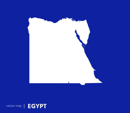 High Detailed Vector Map - Egyptのイラスト素材