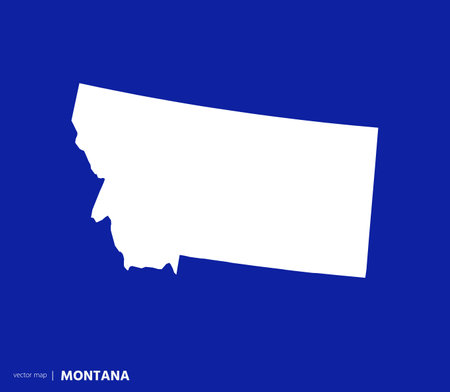 US states map. State of Montana vector map . you can use it for any needs.のイラスト素材