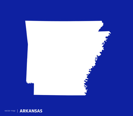 US states map. State of Arkansas vector map . you can use it for any needs.のイラスト素材