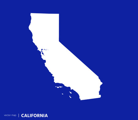 US states map. State of California vector map. you can use it for any needs.のイラスト素材