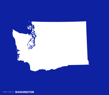 US states map. State of Washington vector map. you can use it for any needs.のイラスト素材