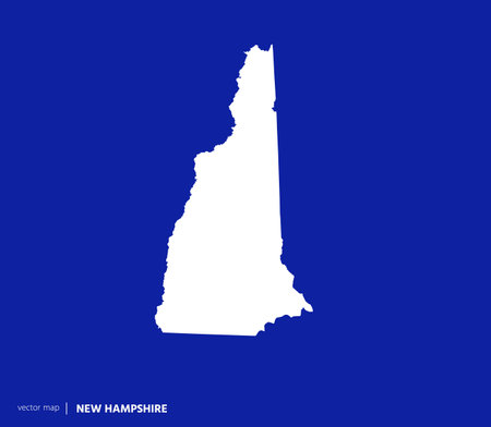 US states map. State of New Hampshire vector map. you can use it for any needs.のイラスト素材
