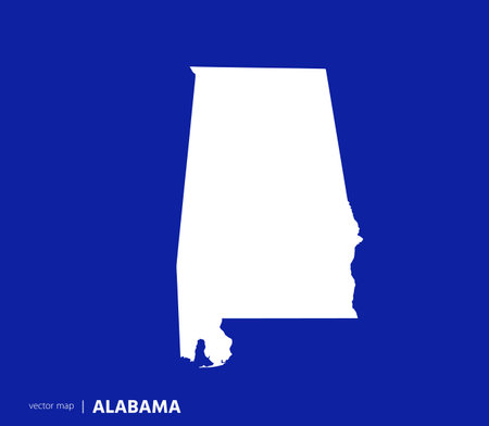US states map. State of Alabama vector map. you can use it for any needs.のイラスト素材