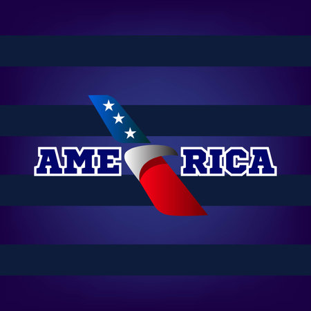 america design over blue background vector illustration eps10 graphicのイラスト素材