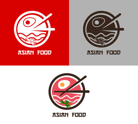 beautiful of healthy and delicious Asian cuisineのイラスト素材