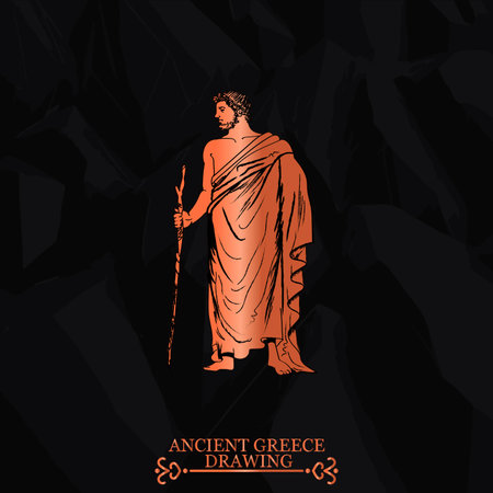 Ancient Greece decorative vector illustration. traditional ethnic ornamentのイラスト素材