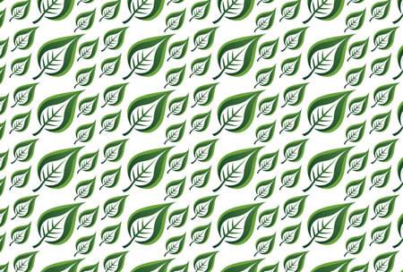 Unleash your creativity with our versatile leaf pattern vectors. Fluid lines and organic shapes evoke the dance of nature. Perfect for backgrounds, branding, packaging and more.のイラスト素材