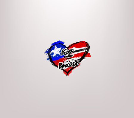 Independence Day of Brazil celebration design. Federative units of Brazil.のイラスト素材