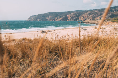 Beautiful beach in Portugalの写真素材