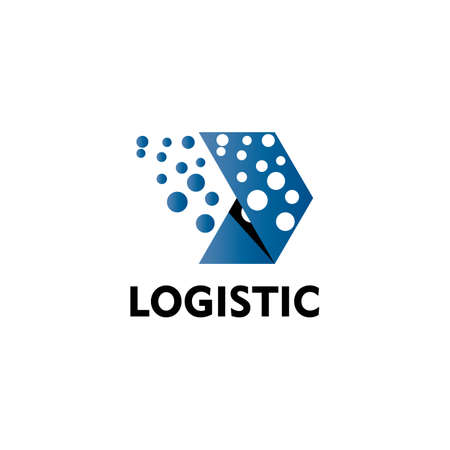 logistic logo vector template designのイラスト素材