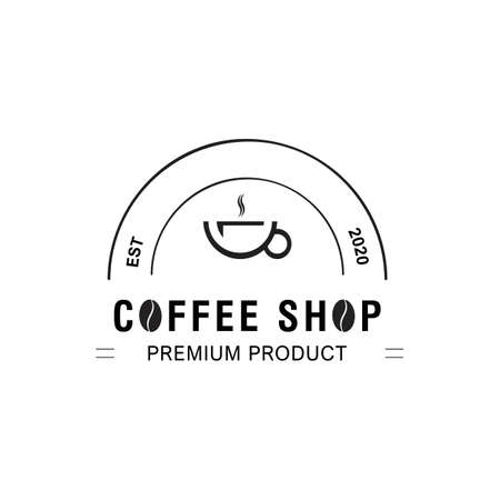 Coffee cup Logo design Template vector iconのイラスト素材