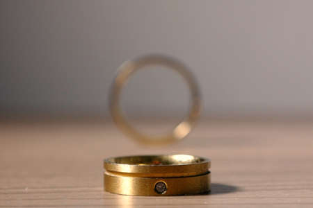 beautiful wedding ringsの写真素材