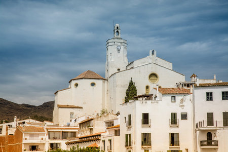 view of the fishing village of Cadaques from the sea