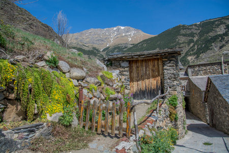 Streets of a typical european mountain village