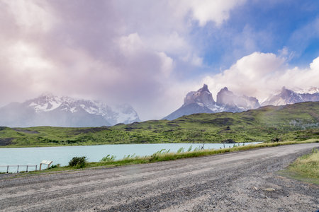 Torres del Paine National Park, in Chilean Patagoniaの写真素材