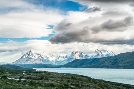 Torres del Paine National Park, in Chilean Patagoniaの写真素材