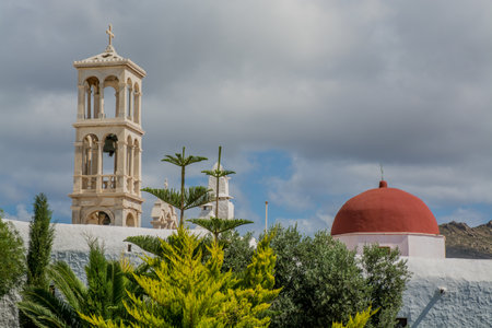 views of the village of Mykonosの写真素材
