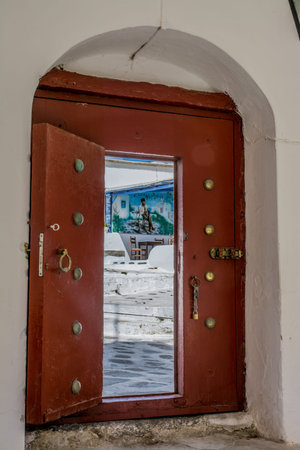 views of the village of Mykonos