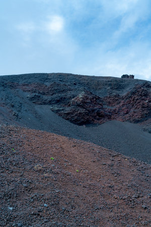 spectacular volcanic landscape in Icelandの写真素材