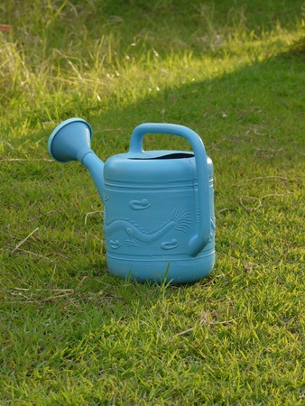 Watering tank on fieldの写真素材
