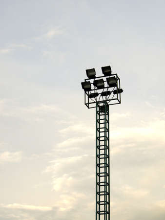 Stadium spotlightの写真素材