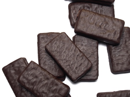 Chocolate sandwich biscuitの写真素材