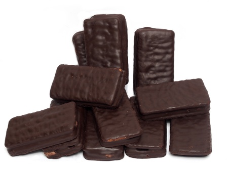 Chocolate sandwich biscuitの写真素材